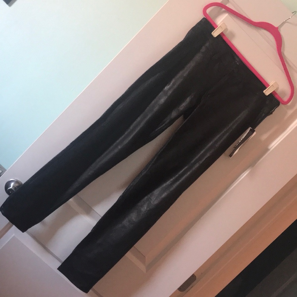 Faux leather textured NWT super soft pants 30